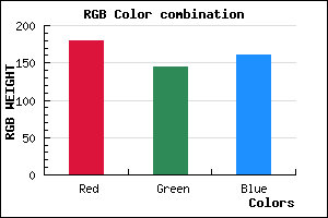 rgb background color #B490A1 mixer