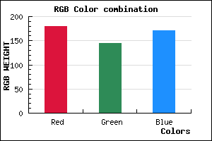 rgb background color #B490AB mixer