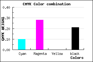 #B490C9 color CMYK mixer