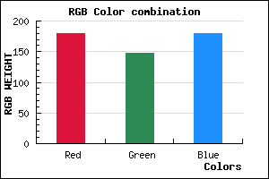 rgb background color #B494B3 mixer