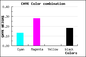 #B496D0 color CMYK mixer