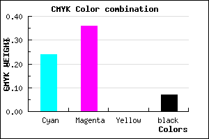 #B498ED color CMYK mixer
