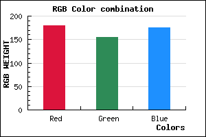 rgb background color #B49BAF mixer