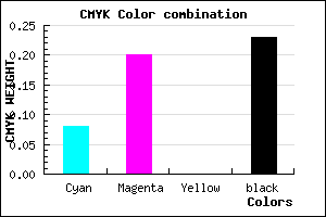 #B49CC4 color CMYK mixer