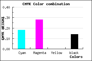 #B49DDB color CMYK mixer
