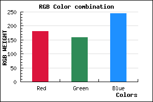 rgb background color #B49EF4 mixer