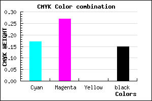 #B4A0DA color CMYK mixer