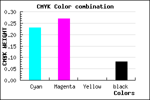 #B4ABEB color CMYK mixer