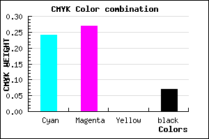 #B4ADEC color CMYK mixer