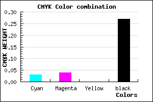 #B4B2BA color CMYK mixer