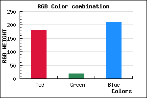 rgb background color #B412D2 mixer