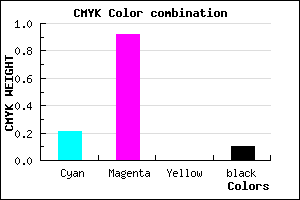 #B412E5 color CMYK mixer