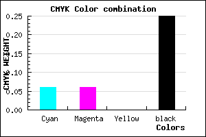 #B4B4C0 color CMYK mixer