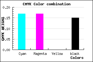#B4B4D8 color CMYK mixer