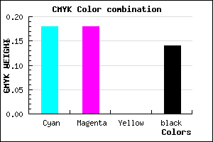 #B4B4DB color CMYK mixer