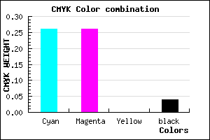 #B4B4F4 color CMYK mixer