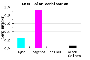#B413F0 color CMYK mixer
