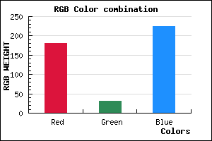 rgb background color #B41FE0 mixer