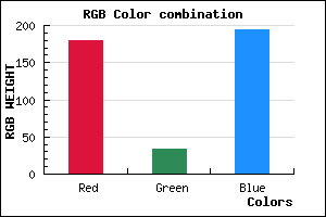 rgb background color #B422C2 mixer