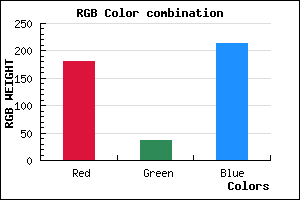 rgb background color #B424D6 mixer