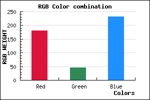 rgb background color #B42DE7 mixer
