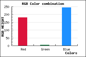 rgb background color #B405F5 mixer