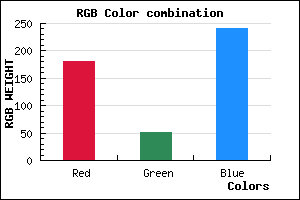 rgb background color #B433F0 mixer