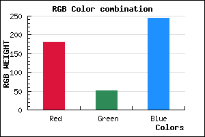 rgb background color #B433F5 mixer