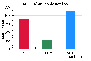 rgb background color #B435E3 mixer