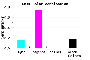 #B436D3 color CMYK mixer