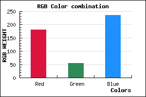 rgb background color #B436EB mixer