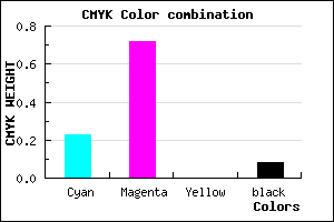 #B441EB color CMYK mixer