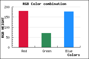 rgb background color #B446B0 mixer
