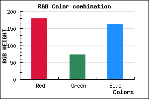 rgb background color #B449A3 mixer