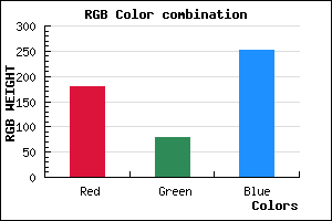 rgb background color #B44EFC mixer