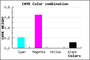 #B450E4 color CMYK mixer
