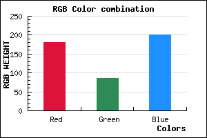 rgb background color #B455C9 mixer
