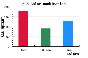 rgb background color #B45A81 mixer