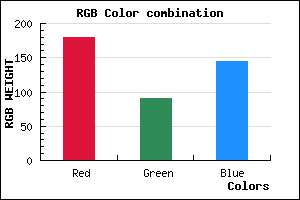 rgb background color #B45A91 mixer