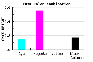 #B45FD3 color CMYK mixer