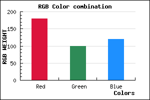 rgb background color #B46377 mixer