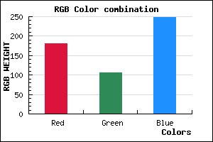 rgb background color #B56AF8 mixer