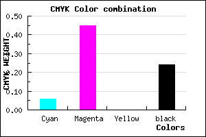 #B56BC1 color CMYK mixer