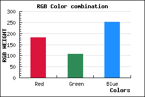 rgb background color #B56BFB mixer