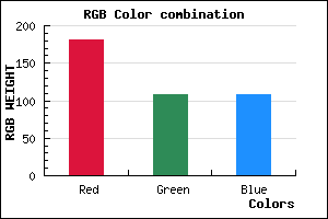 rgb background color #B56C6C mixer