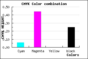 #B56CC0 color CMYK mixer