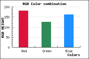 rgb background color #B57DA2 mixer
