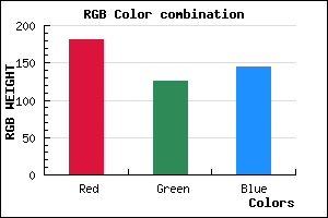rgb background color #B57E91 mixer