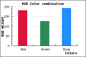 rgb background color #B57EC0 mixer