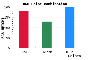 rgb background color #B580C8 mixer